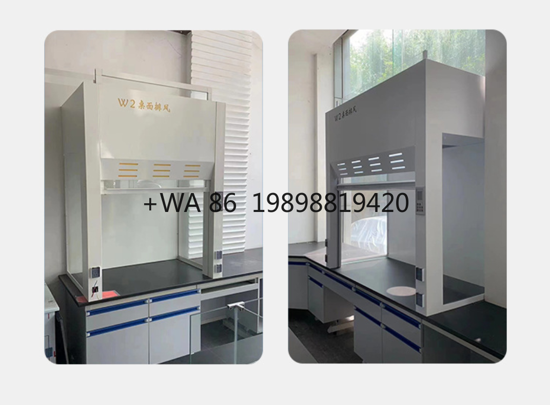 Commercial Exhaust Hood - Steel Glass Edges Laboratory Exhaust Ventilation