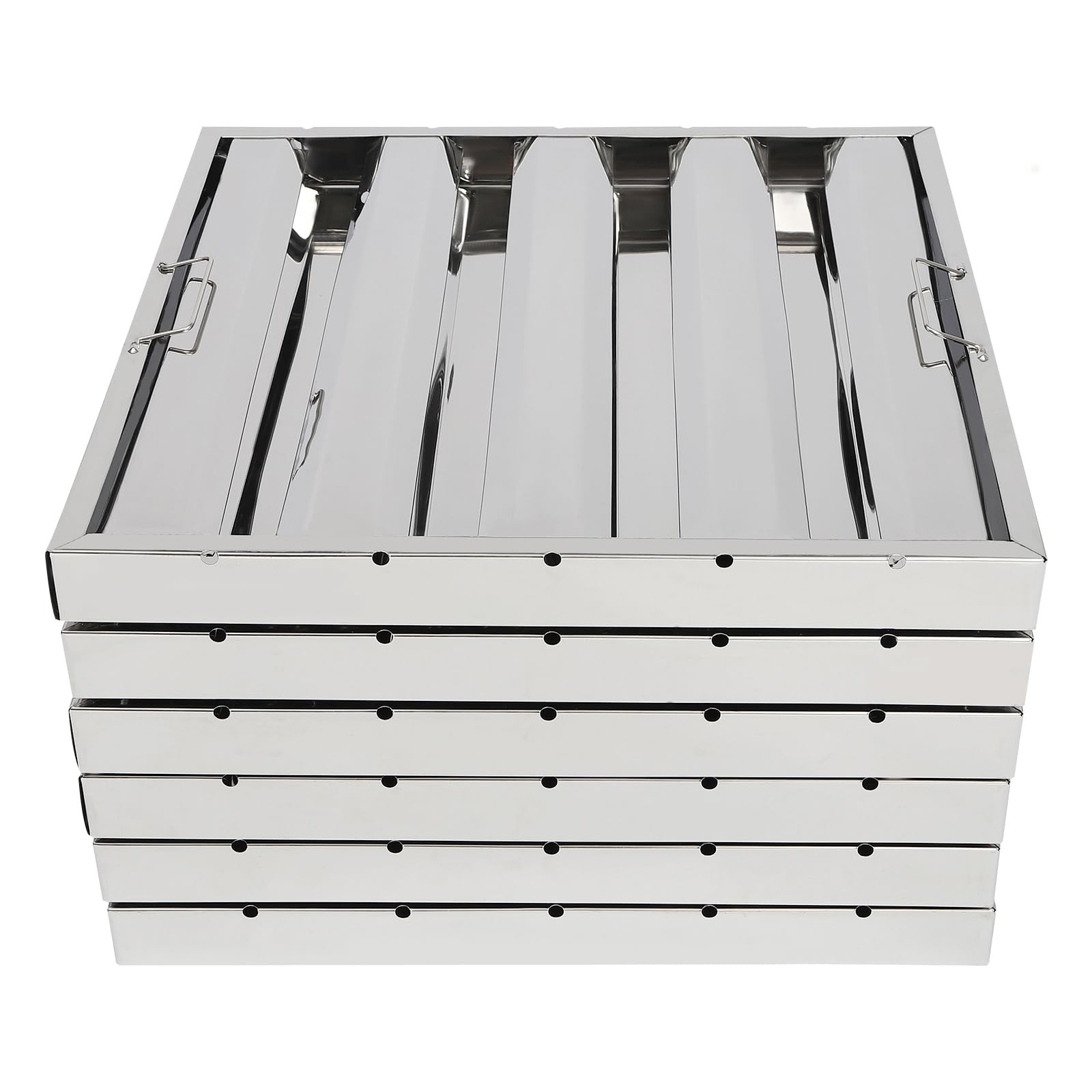 Commercial Exhaust Hood - 6 Pack Hood Filters, Stainless Steel