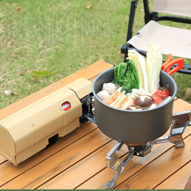 Commercial Kitchen Burner - Outdoor Portable Cassette Gas Stove 2600W