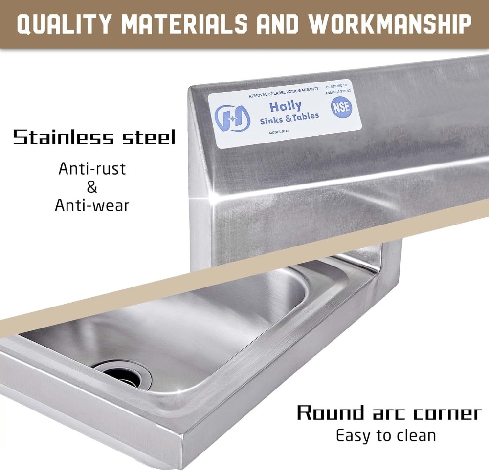 Commercial Wall Mount Hand Bas - Commercial Kitchen Walls avaliação e preço