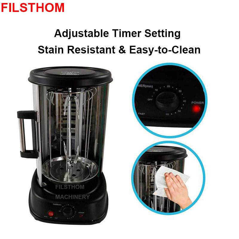 Electric Rotating Smokeless Gr - Kebab Shawarma Machine avaliação e preço
