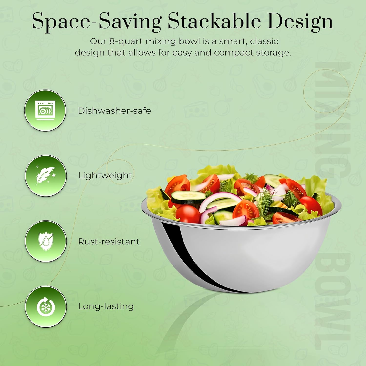 Stainless Steel Mixing Bowls 8 - Commercial Kitchen In Home avaliação e preço