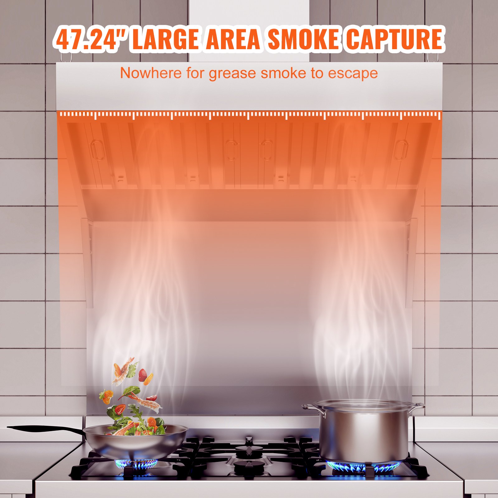 Commercial Exhaust Hood, 4FT F - Commercial Exhaust Hood avaliação e preço