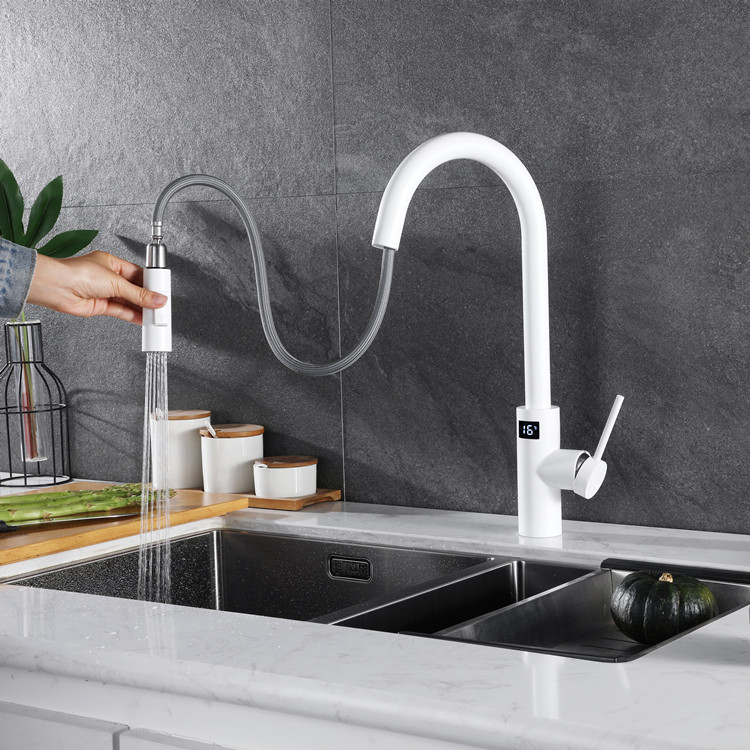 White Touch on Digital Kitchen - Commercial Kitchen Faucet avaliação e preço