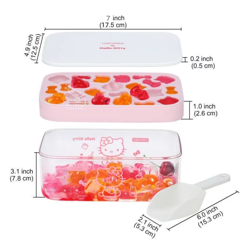 7 Inch Hello Kitty Silicone Ic - Commercial Kitchen Utensil Organizer avaliação e preço