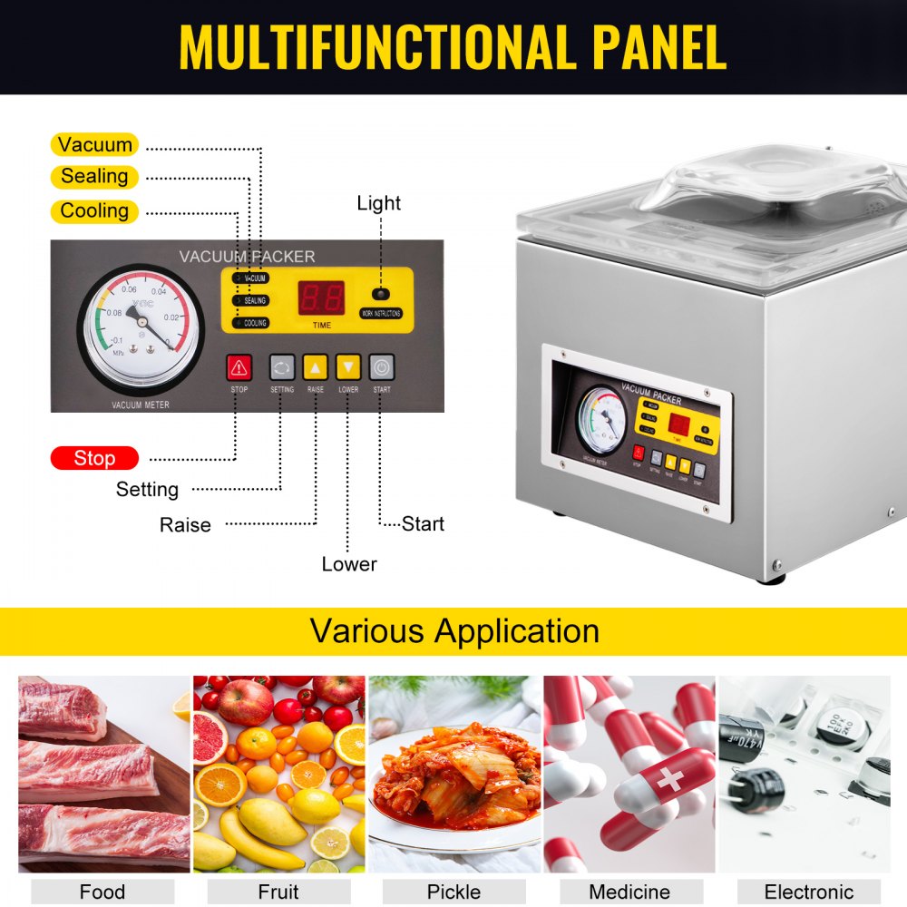 10V Chamber Vacuum Sealer DZ 2 - Commercial Kitchen In Home avaliação e preço