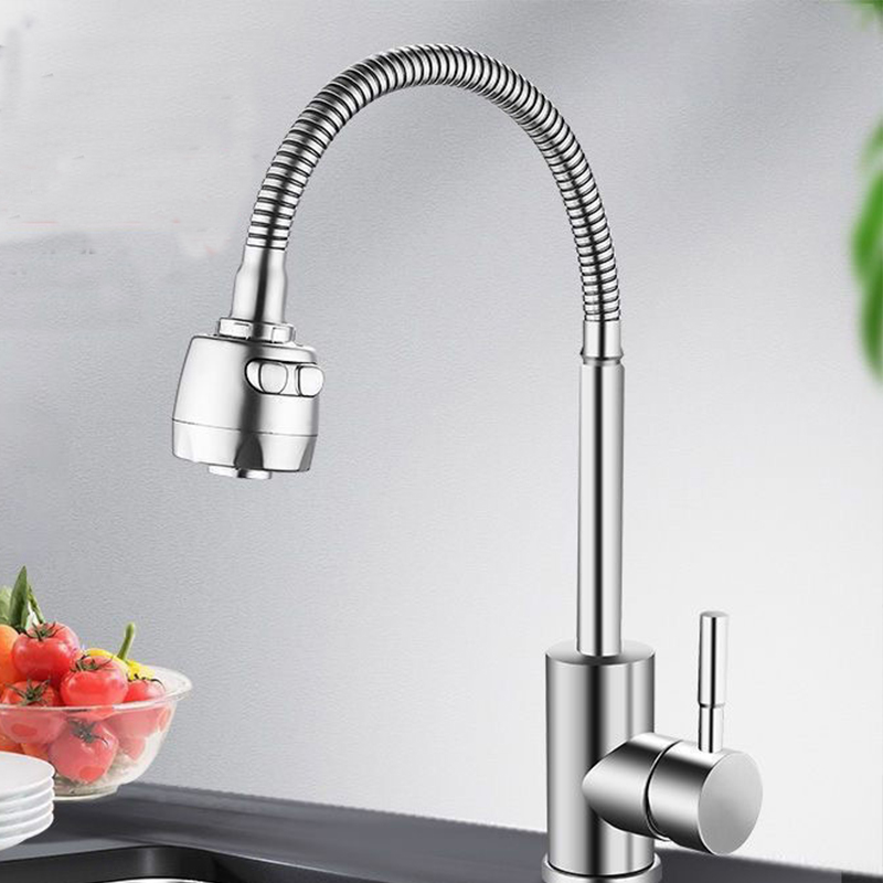 Universal Rotation Single Cold - Commercial Kitchen Faucet avaliação e preço