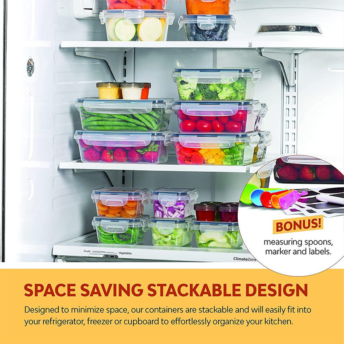 24Pcs/set Food Storage Box Set - Commercial Kitchen Utensil Organizer avaliação e preço