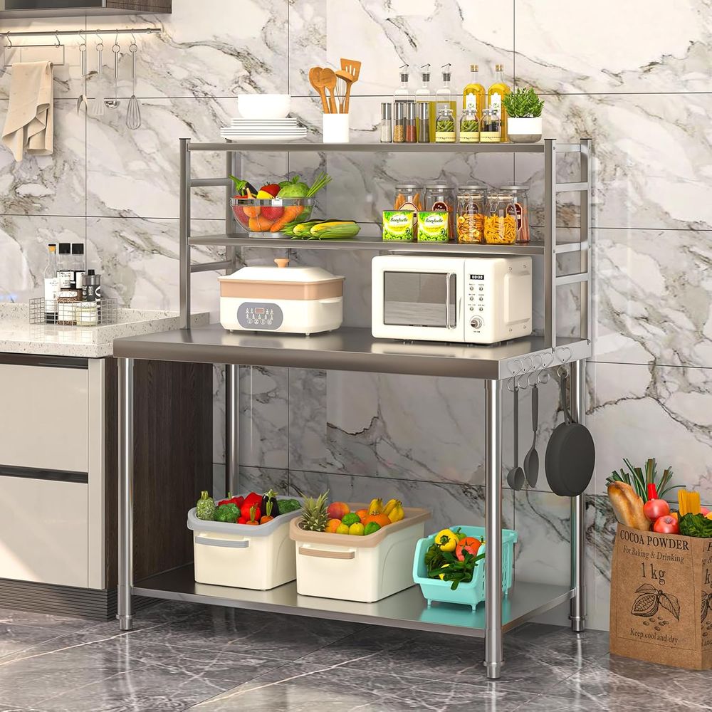 48x24 Stainless Steel Prep Tab - Commercial Kitchen In Home avaliação e preço
