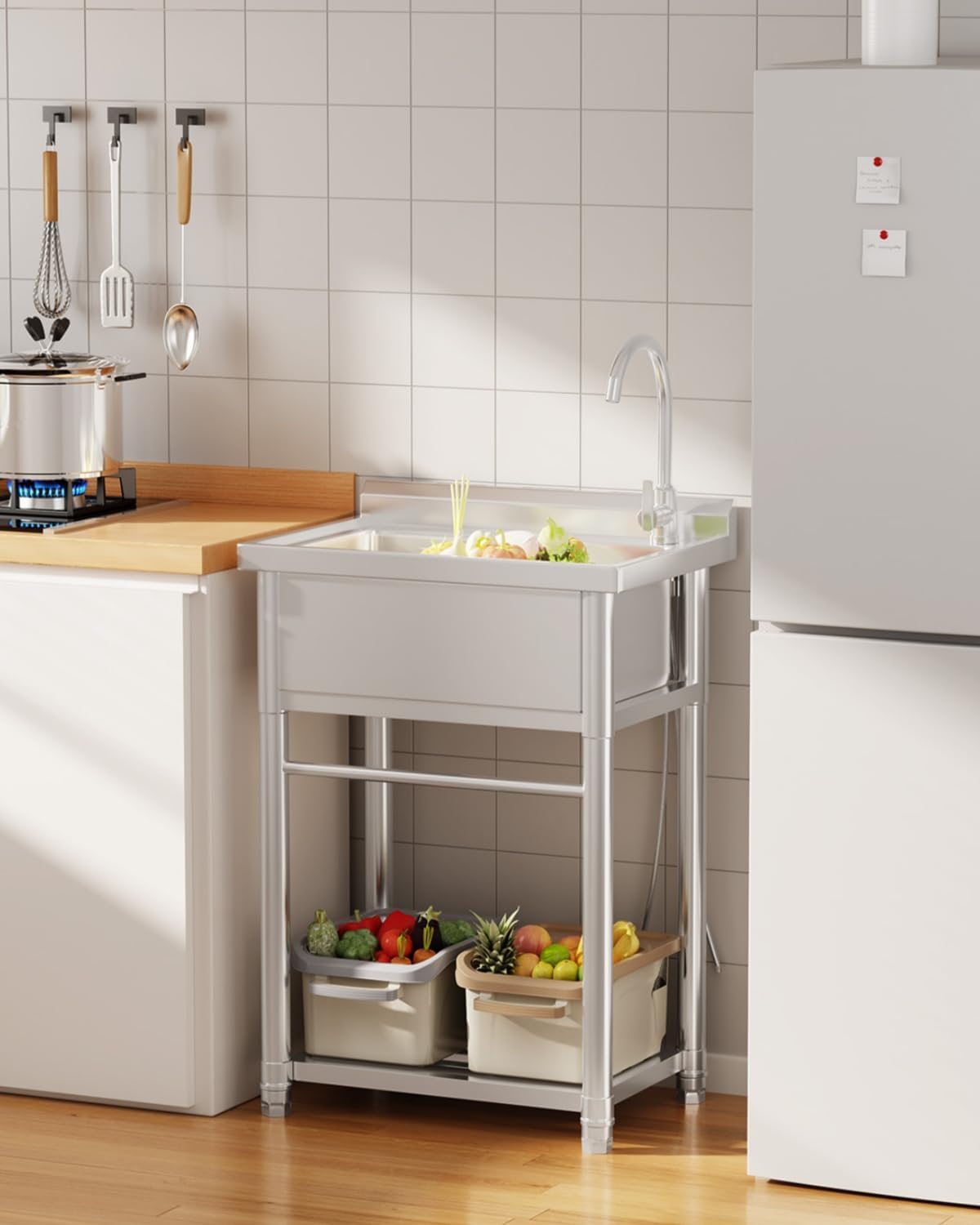 Stainless Steel Utility Sink,  - Commercial Kitchen Faucet avaliação e preço