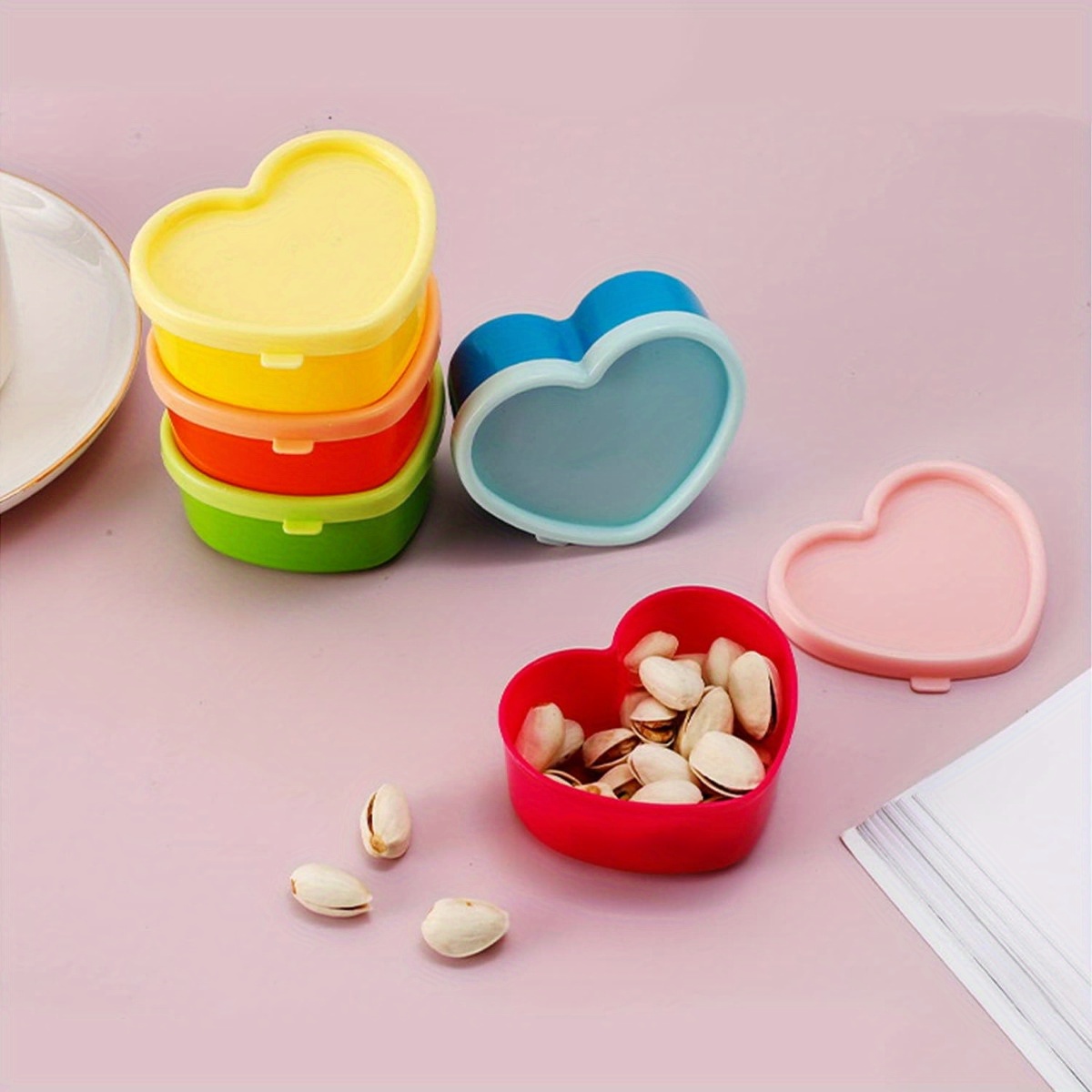 5PCS Mini Lunch Box Condiment  - Commercial Kitchen Utensil Organizer avaliação e preço