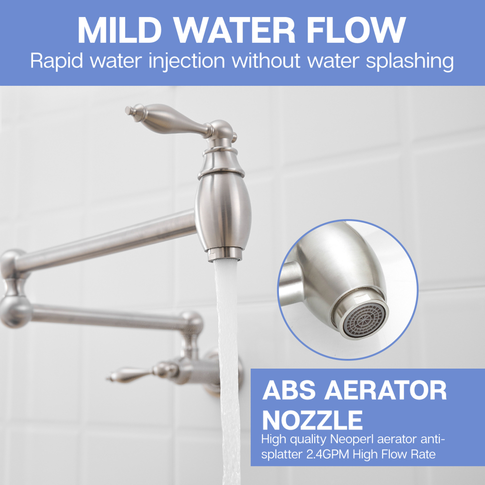 Pot Filler,Wall Mount Commerci - Commercial Kitchen Walls avaliação e preço