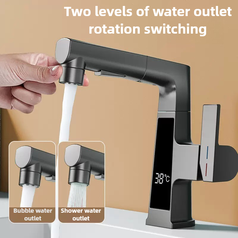 Digital Display Pulling Faucet - Commercial Kitchen Faucet avaliação e preço