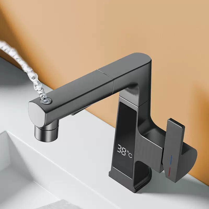 Digital Display Pulling Faucet - Commercial Kitchen Faucet avaliação e preço