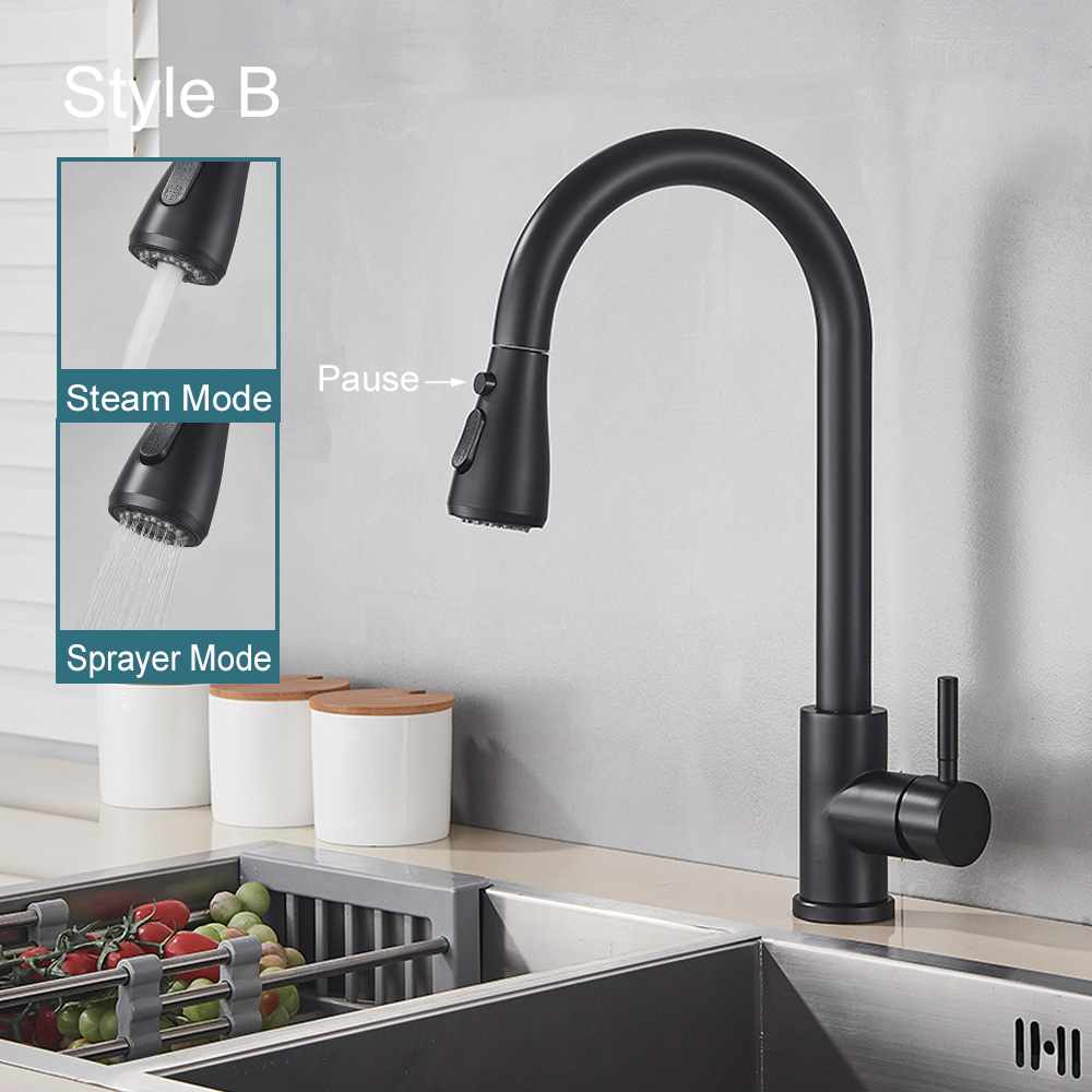 Black Kitchen Faucet Flexible  - Commercial Kitchen Faucet avaliação e preço
