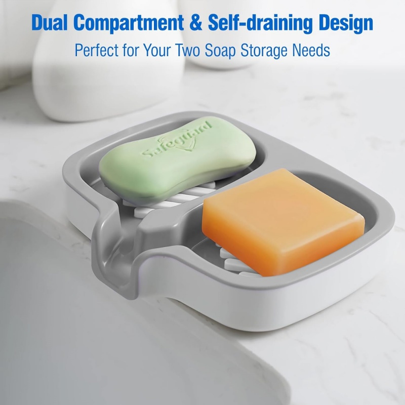 Double-Layer Soap Dish with Dr - Commercial Kitchen Utensil Organizer avaliação e preço