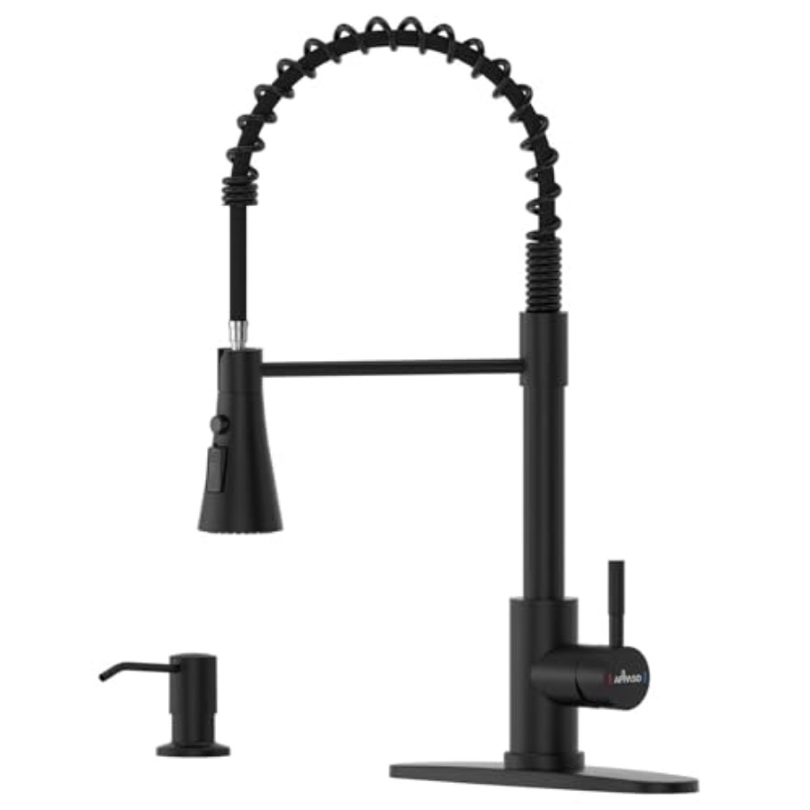 Black Kitchen Faucet with Soap - Commercial Kitchen Faucet avaliação e preço