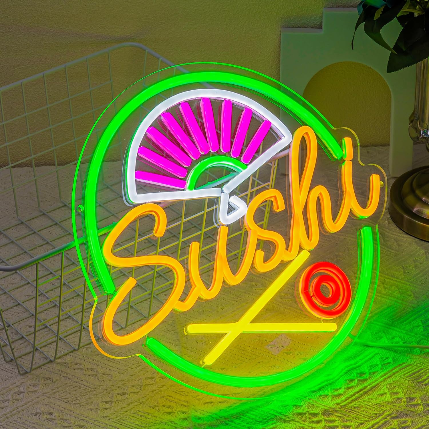 Sushi Neon Sign for Wall Decor - Commercial Kitchen Walls avaliação e preço