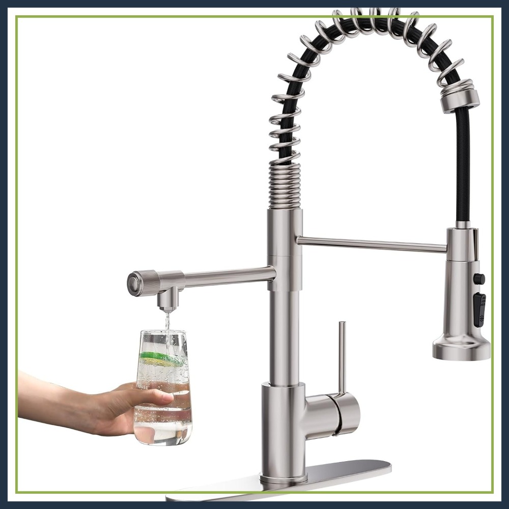 3-in-1 Pull-Down Kitchen Fauce - Commercial Kitchen Faucet avaliação e preço