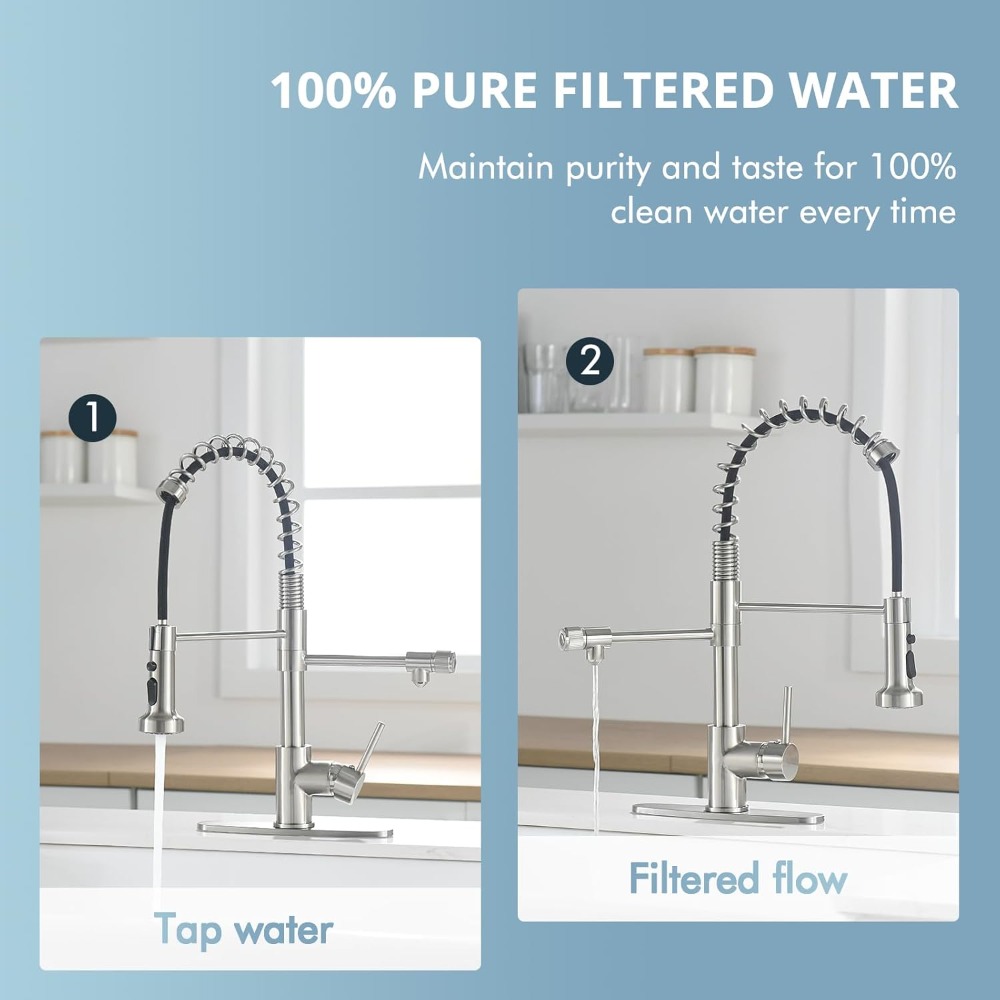 3-in-1 Pull-Down Kitchen Fauce - Commercial Kitchen Faucet avaliação e preço