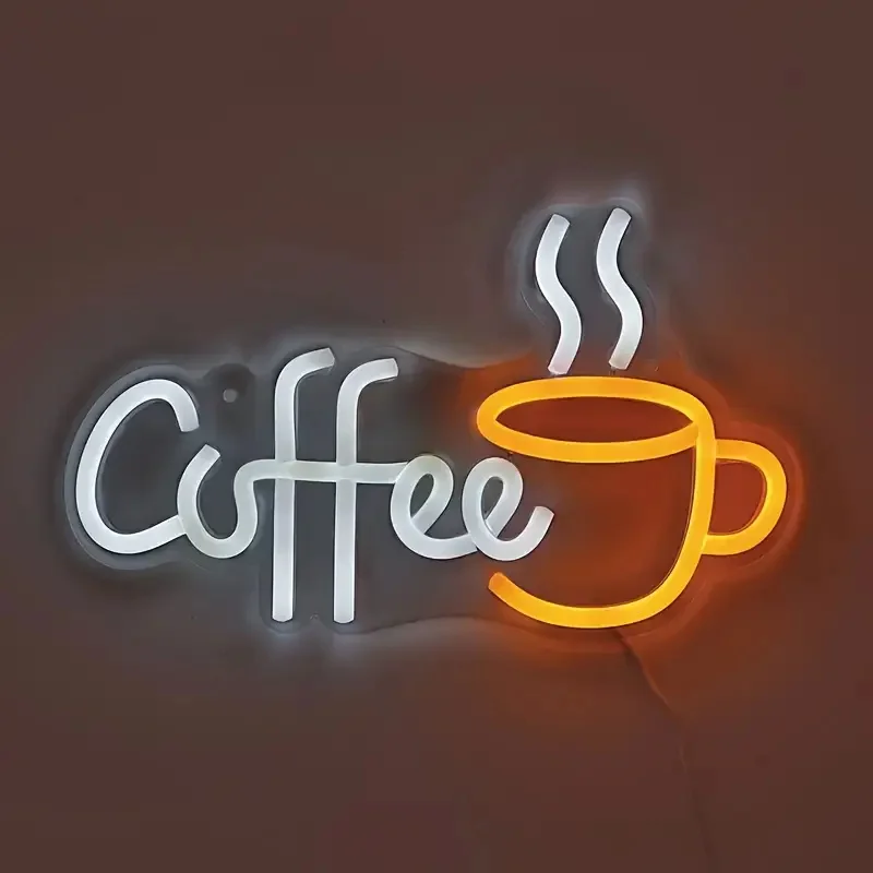 Coffee Cup Designed Neon Sign  - Commercial Kitchen Walls avaliação e preço
