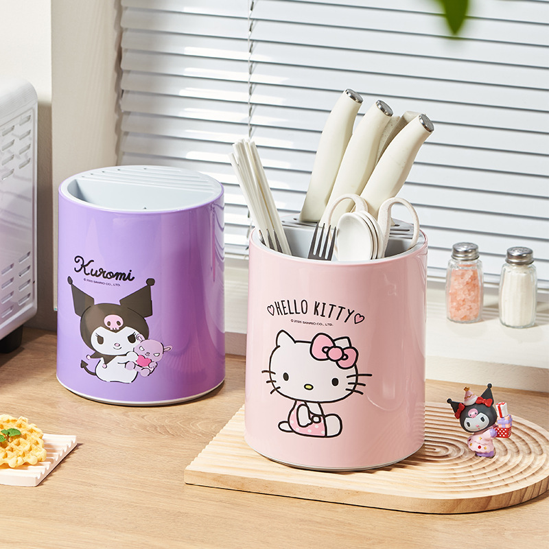 Cartoon Hello kittykuromiCinna - Commercial Kitchen Utensil Organizer avaliação e preço