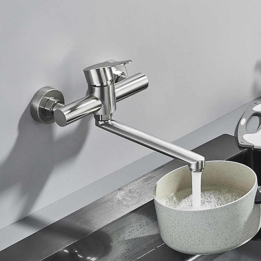 Black Wall Mounted Kitchen Fau - Commercial Kitchen Faucet avaliação e preço