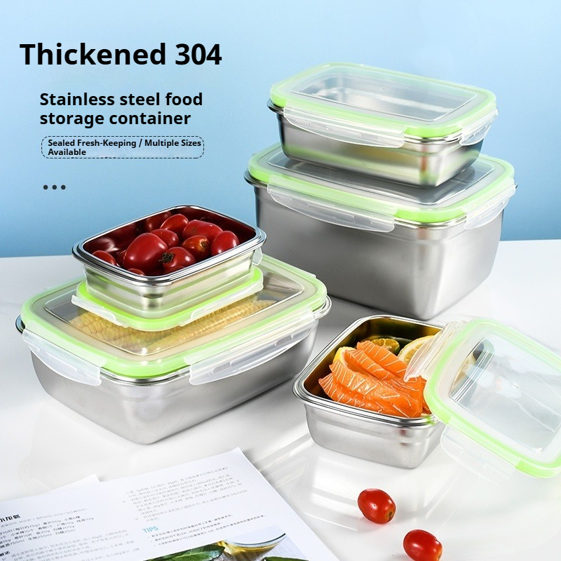 304 Stainless Steel Lunch Box  - Commercial Kitchen Utensil Organizer avaliação e preço