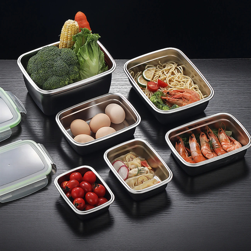 304 Stainless Steel Lunch Box  - Commercial Kitchen Utensil Organizer avaliação e preço