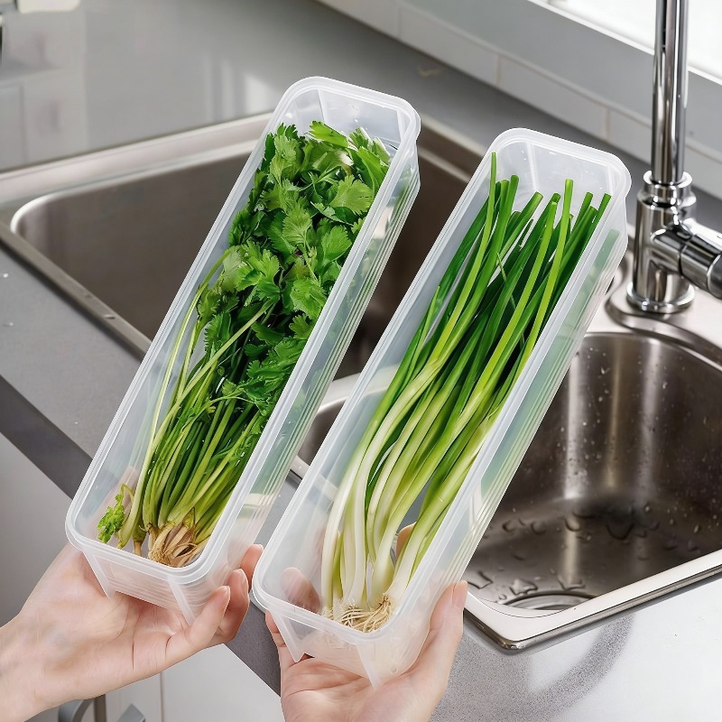 1/2/4Pcs Green Onion Fresh-kee - Commercial Kitchen Utensil Organizer avaliação e preço