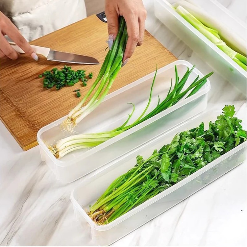 1/2/4Pcs Green Onion Fresh-kee - Commercial Kitchen Utensil Organizer avaliação e preço