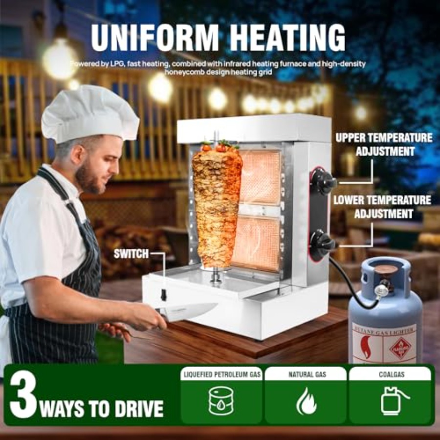 Innovative 2-Burner Shawarma G - Kebab Shawarma Machine avaliação e preço