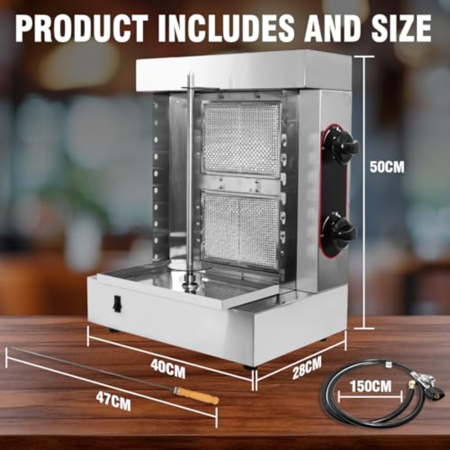 Innovative 2-Burner Shawarma G - Kebab Shawarma Machine avaliação e preço