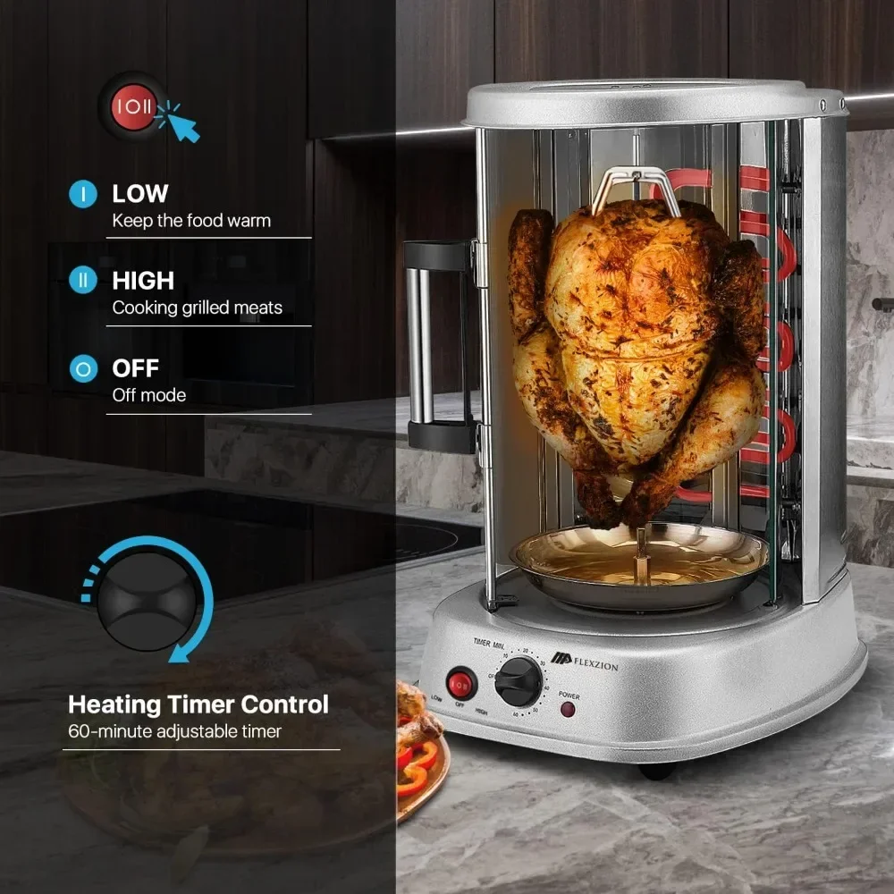 Oven Grill - Countertop Shawar - Kebab Shawarma Machine avaliação e preço