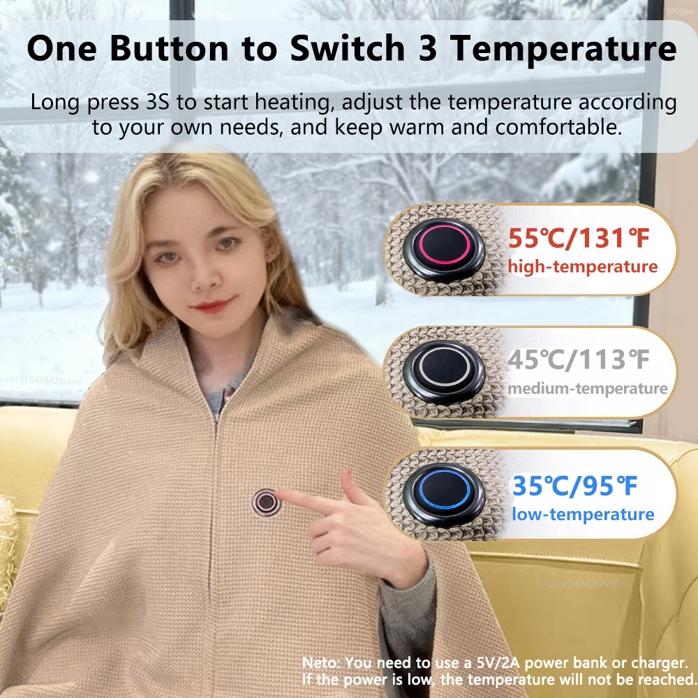 Heated Blanket USB Wearable El - Kebab Shawarma Machine avaliação e preço