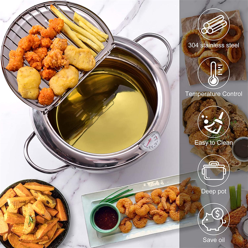 Japanese Deep Frying Pot with  - Commercial Kitchen Appliance avaliação e preço