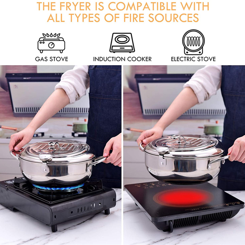 Japanese Deep Frying Pot with  - Commercial Kitchen Appliance avaliação e preço