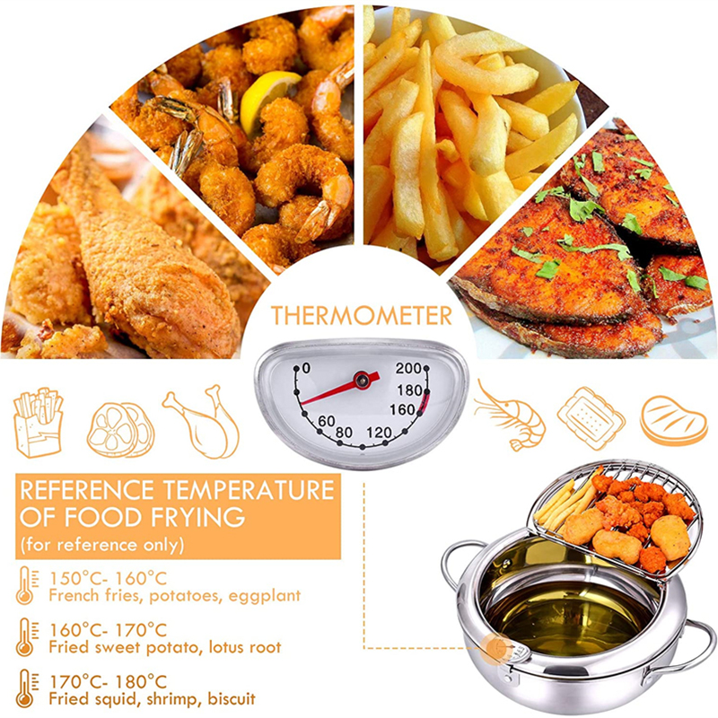 Japanese Deep Frying Pot with  - Commercial Kitchen Appliance avaliação e preço