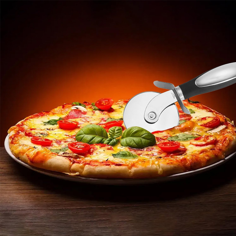 Stainless Steel Pizza Cutter W - Commercial Kitchen In Home avaliação e preço