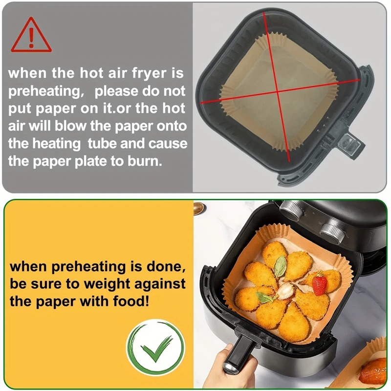 Air Fryer Paper Liners Disposa - Commercial Kitchen Appliance avaliação e preço