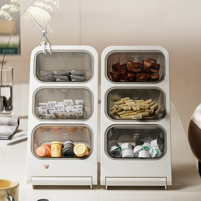 3 Tier Tea Bag Organizer Plast - Commercial Kitchen Utensil Organizer avaliação e preço