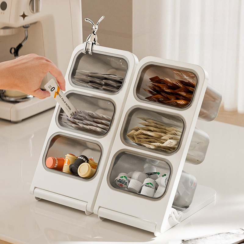 3 Tier Tea Bag Organizer Plast - Commercial Kitchen Utensil Organizer avaliação e preço