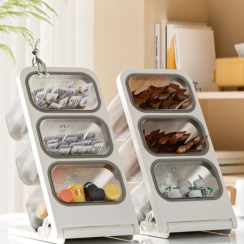 3 Tier Tea Bag Organizer Plast - Commercial Kitchen Utensil Organizer avaliação e preço
